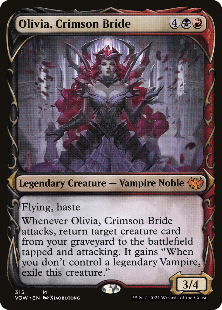Olivia, Crimson Bride (Showcase Fang Frame) [Innistrad: Crimson Vow]