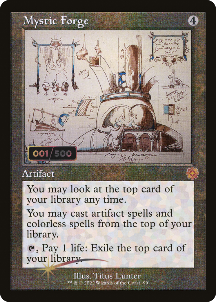 Mystic Forge (Retro Schematic) (Serialized) [The Brothers' War Retro Artifacts]