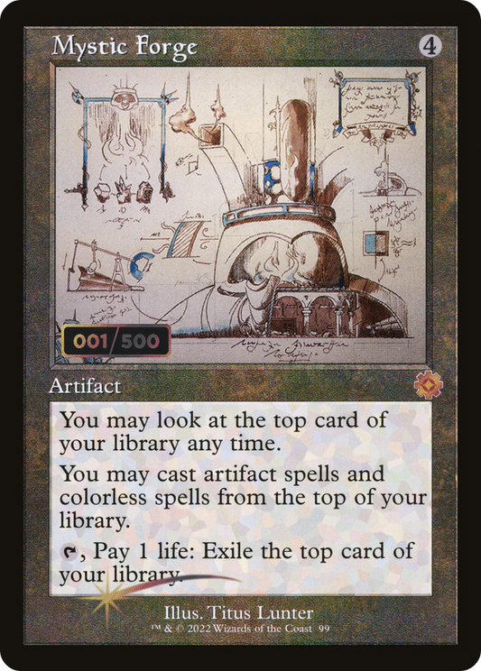 Mystic Forge (Retro Schematic) (Serialized) [The Brothers' War Retro Artifacts]