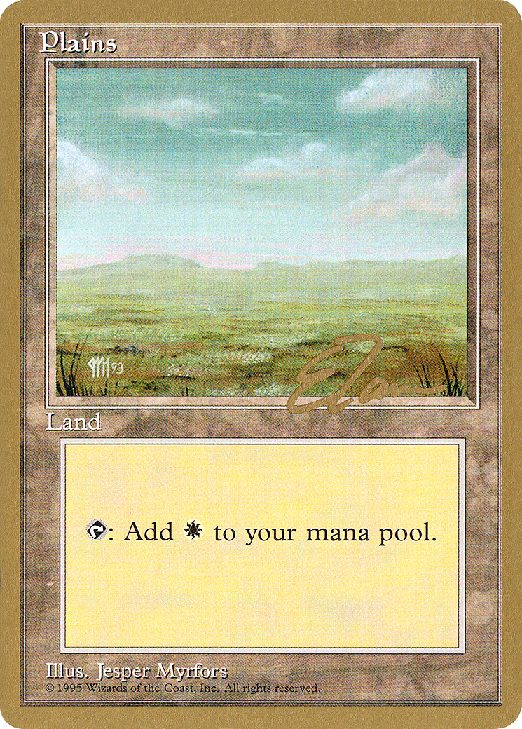 Plains (et366) (Eric Tam) [Pro Tour Collector Set]