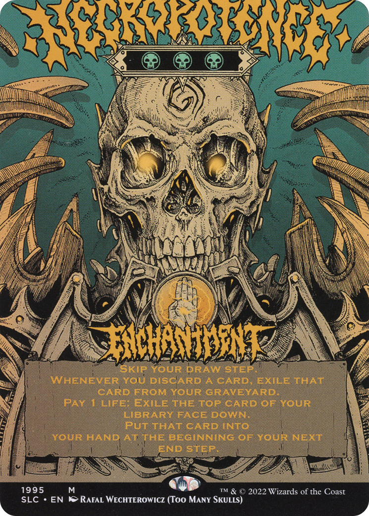 Necropotence (Borderless Alternate Art) [Secret Lair 30th Anniversary Countdown Kit]