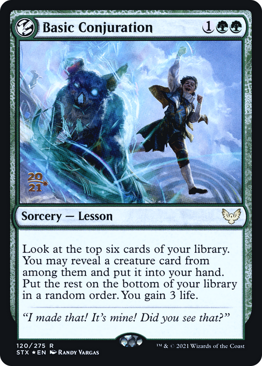 Basic Conjuration [Strixhaven: School of Mages Prerelease Promos]