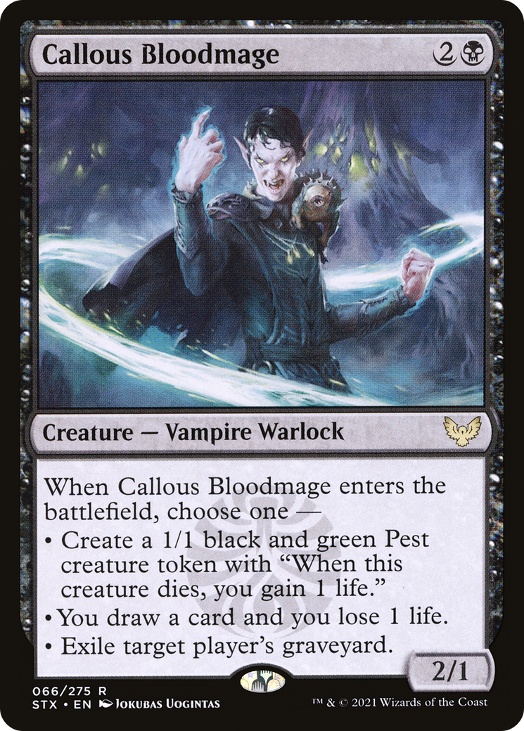 Callous Bloodmage [Strixhaven: School of Mages]