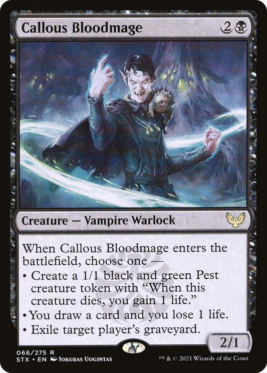 Callous Bloodmage [Strixhaven: School of Mages]