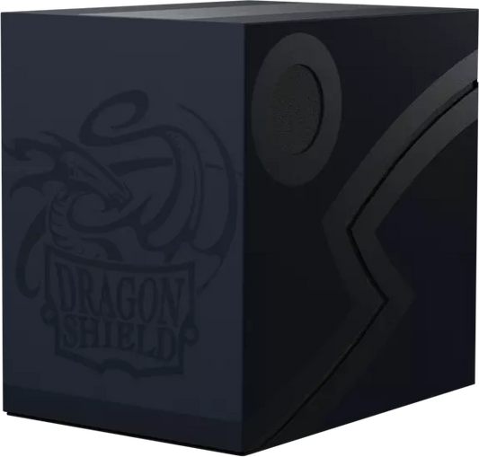 Dragon Shield Double Shell Deck Box Black/Blue