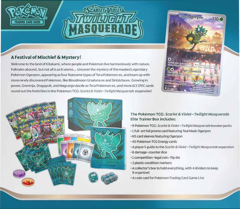 Pokemon Scarlet & Violet Twilight Masquerade Elite Trainer Box