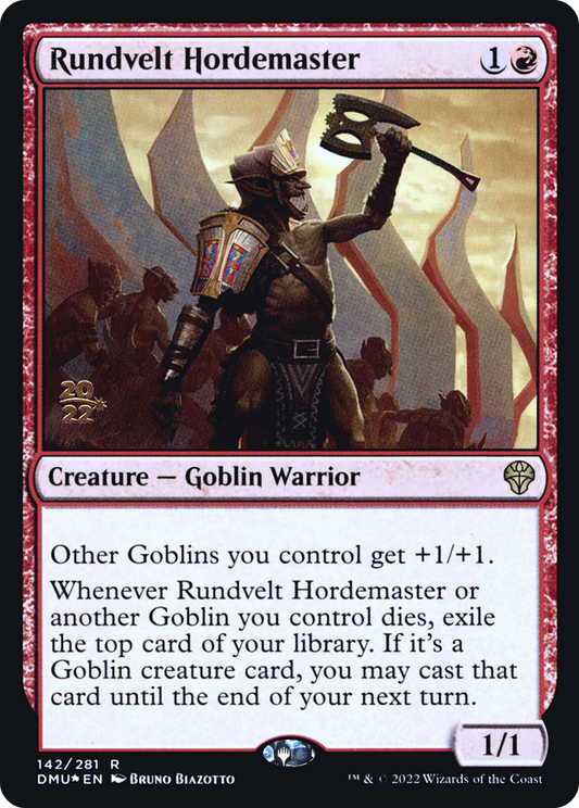 Rundvelt Hordemaster [Dominaria United Prerelease Promos]