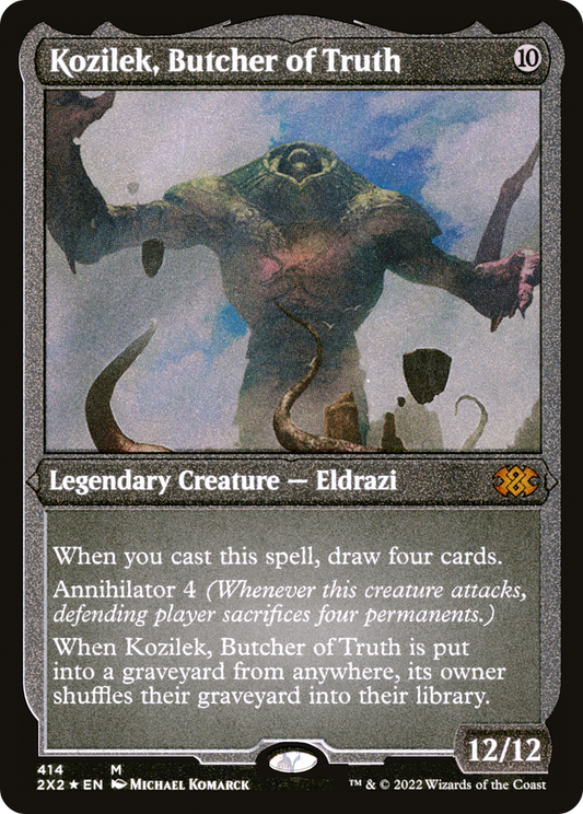 Kozilek, Butcher of Truth (Foil Etched) [Double Masters 2022]