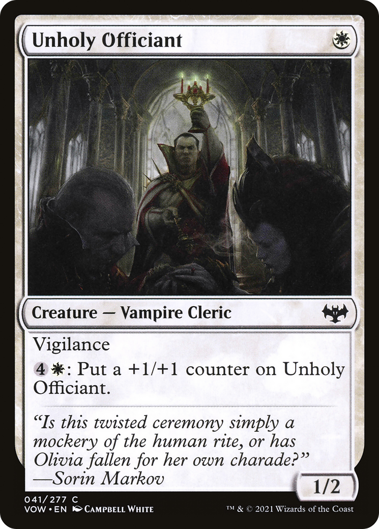 Unholy Officiant [Innistrad: Crimson Vow]