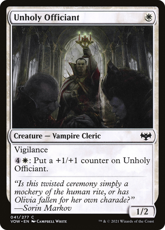 Unholy Officiant [Innistrad: Crimson Vow]