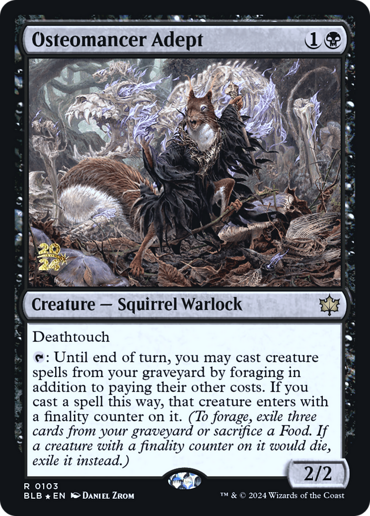 Osteomancer Adept [Bloomburrow Prerelease Promos]