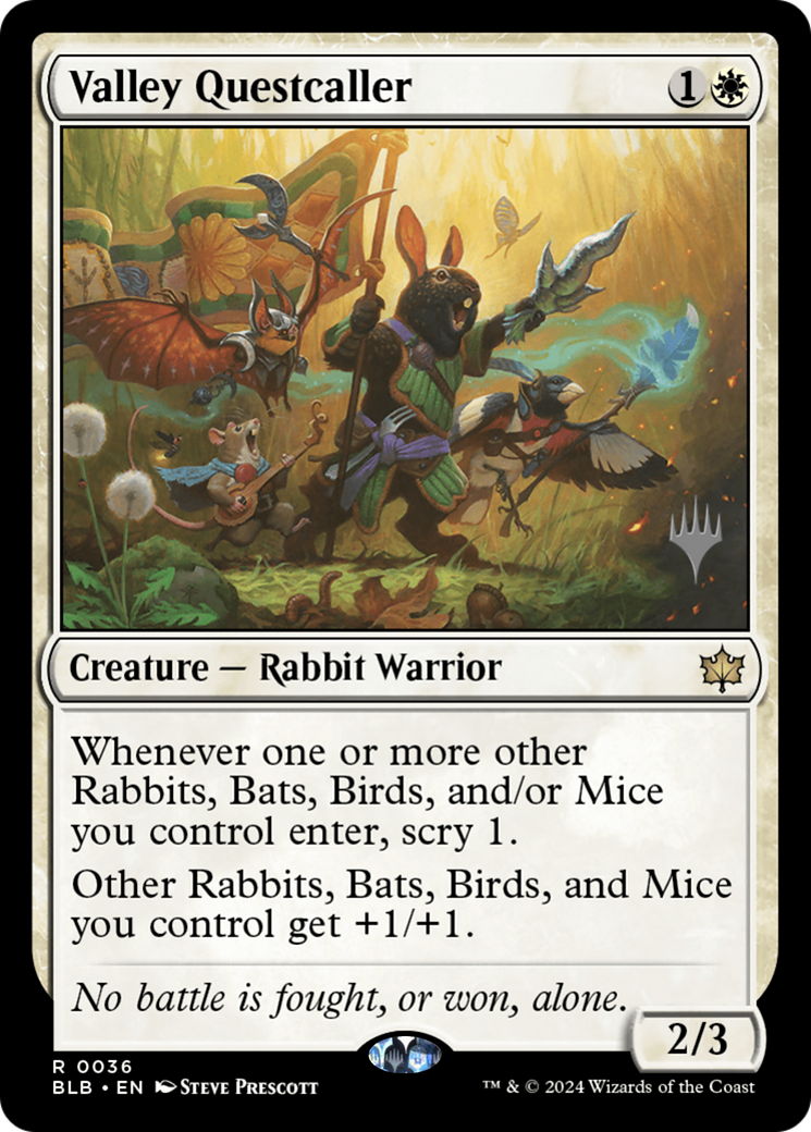 Valley Questcaller (Promo Pack) [Bloomburrow Promos]