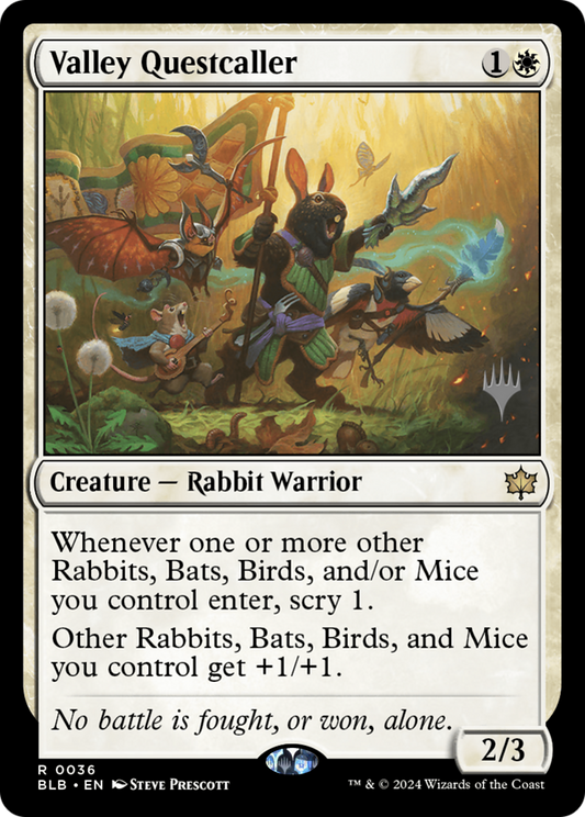 Valley Questcaller (Promo Pack) [Bloomburrow Promos]
