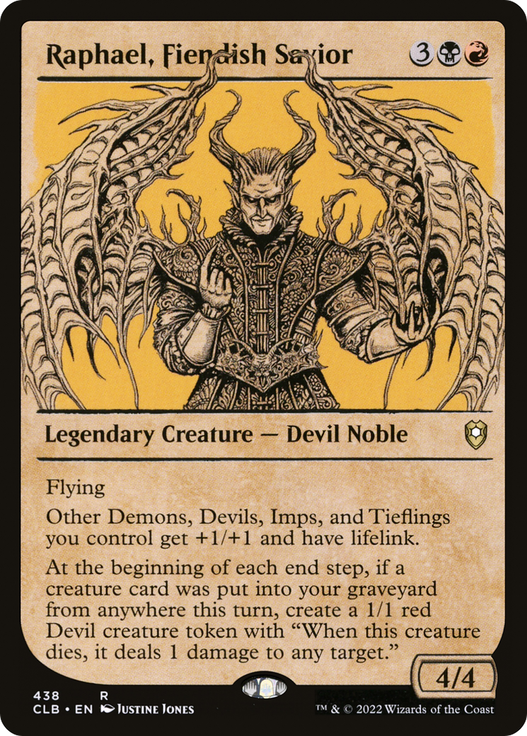 Raphael, Fiendish Savior (Showcase) [Commander Legends: Battle for Baldur's Gate]