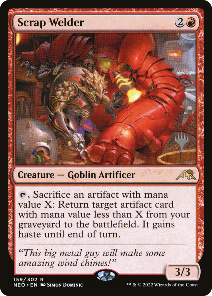 Scrap Welder (Promo Pack) [Kamigawa: Neon Dynasty Promos]