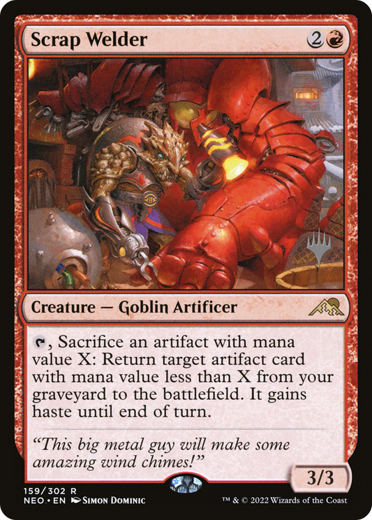 Scrap Welder (Promo Pack) [Kamigawa: Neon Dynasty Promos]