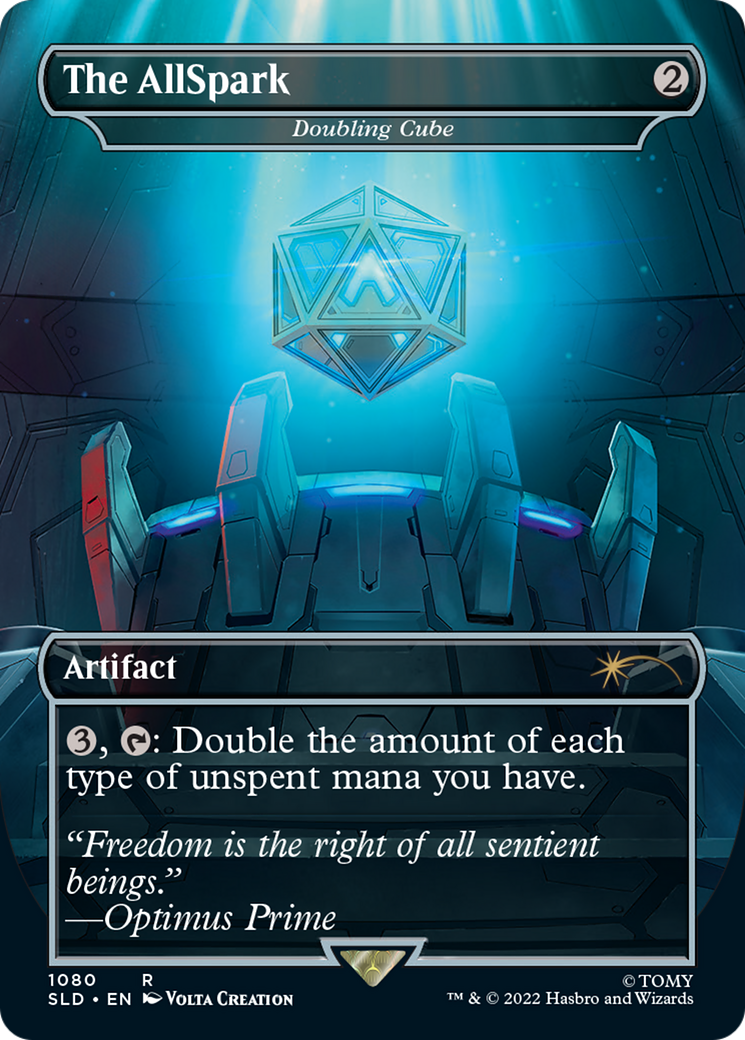 Doubling Cube - The AllSpark (Borderless Megatron) [Secret Lair Drop Series]