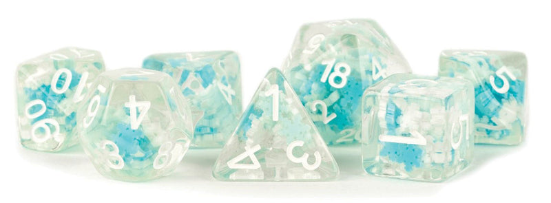 16mm Resin Poly Snowflake Dice Set (7)