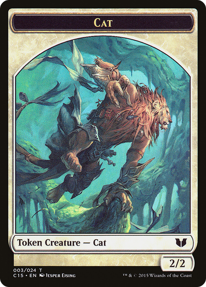 Cat // Zombie Double-Sided Token [Commander 2015 Tokens]