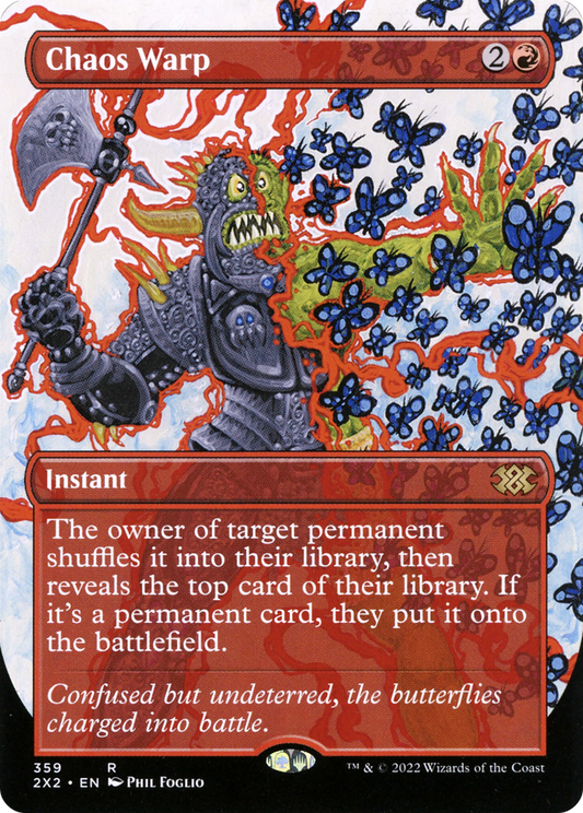 Chaos Warp (Borderless Alternate Art) [Double Masters 2022]