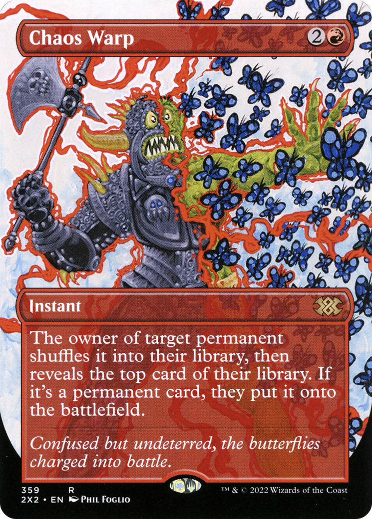 Chaos Warp (Borderless Alternate Art) [Double Masters 2022]