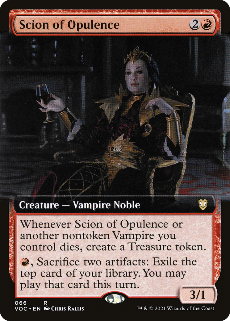 Scion of Opulence (Extended Art) [Innistrad: Crimson Vow Commander]