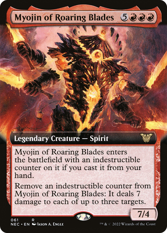 Myojin of Roaring Blades (Extended Art) [Kamigawa: Neon Dynasty Commander]