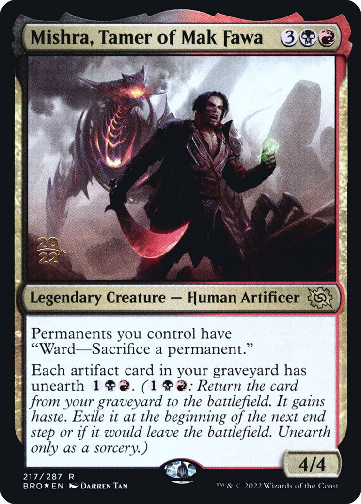Mishra, Tamer of Mak Fawa [The Brothers' War Prerelease Promos]
