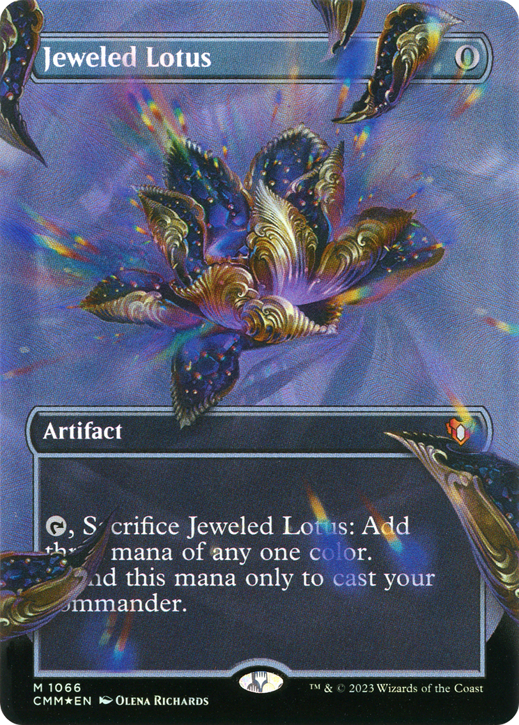 Jeweled Lotus (Borderless Textured Foil Frame Break) [Commander Masters]