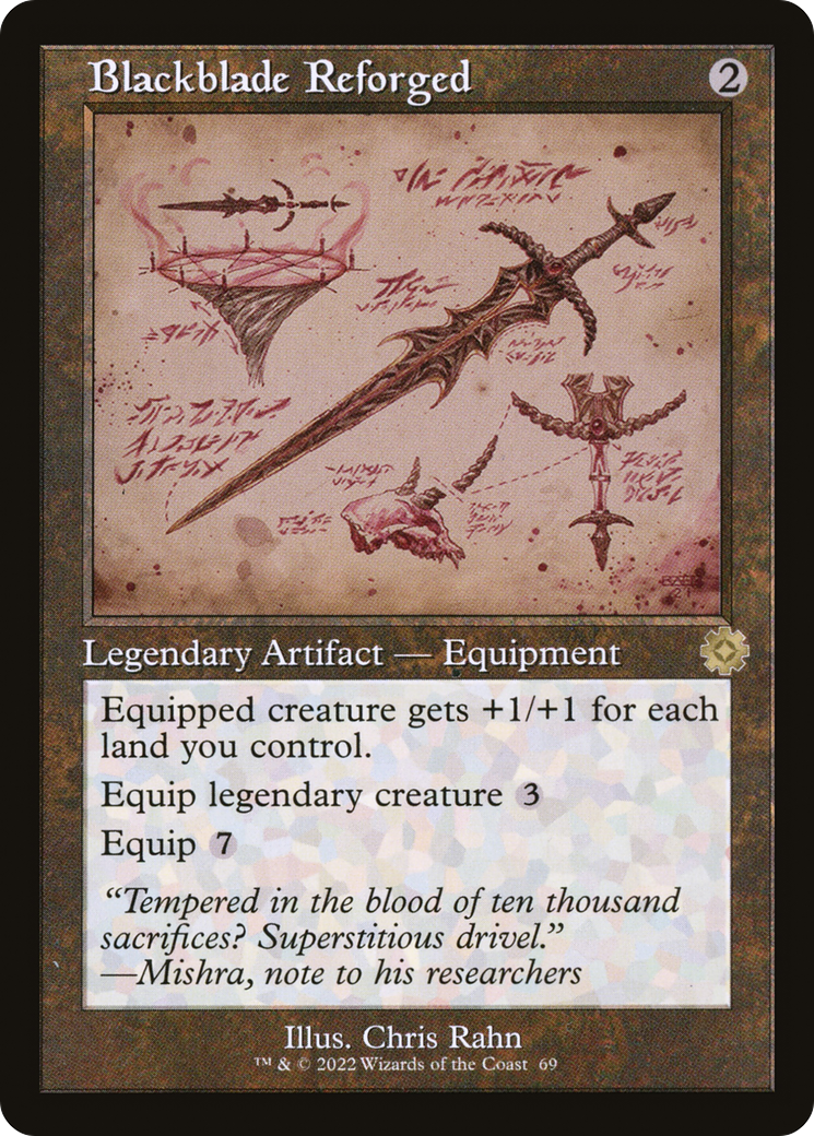 Blackblade Reforged (Retro Schematic) [The Brothers' War Retro Artifacts]