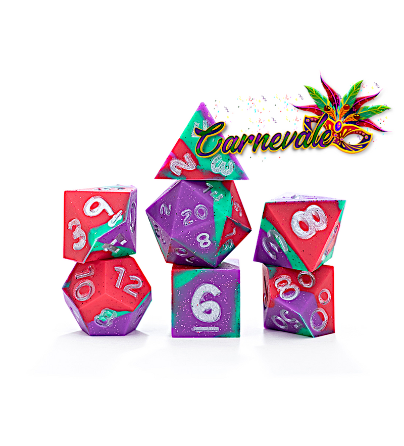 Gate Keeper Games - Anti-Stress Dice "Carnivale" Silicone 7-die set