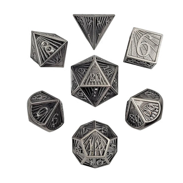 Forged Gaming Deco Steel Metal RPG Dice Set
