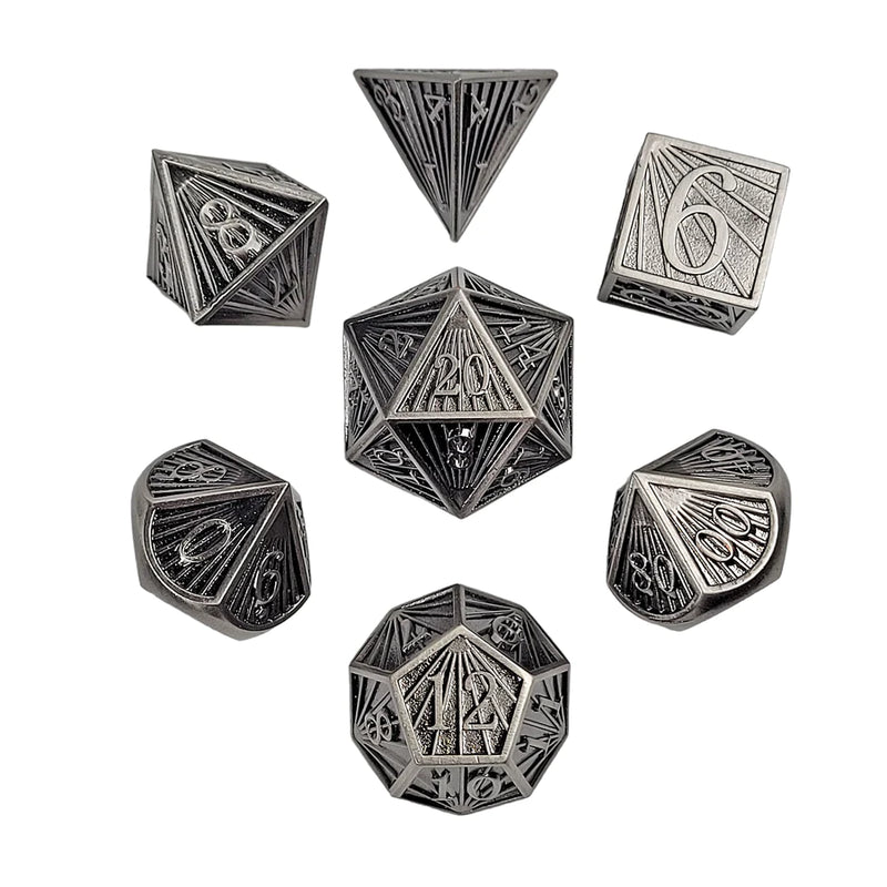 Forged Gaming Deco Steel Metal RPG Dice Set