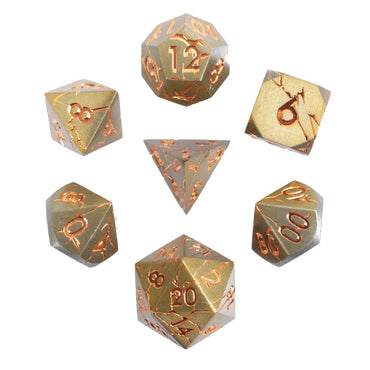 Forged Gaming Dwarven Pride 7-Piece Metal Dice Set