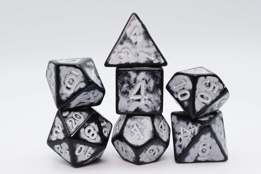 Timeworn White RPG Dice Set