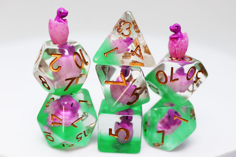 Enchanted Dragon Hatchlings RPG Dice Set
