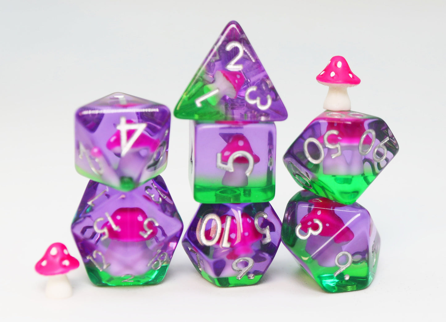 Fae Mushrooms RPG Dice Set