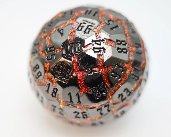 Foam Brain Games 50mm Metal D100: Lava Pool