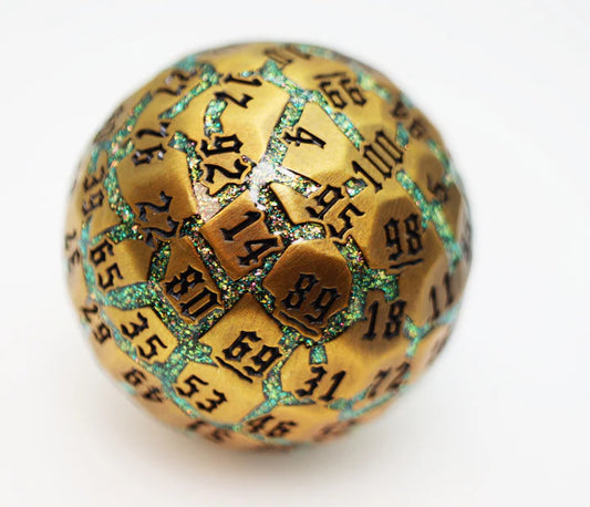 Foam Brain Games 50mm Metal D100: Beryllium Ore