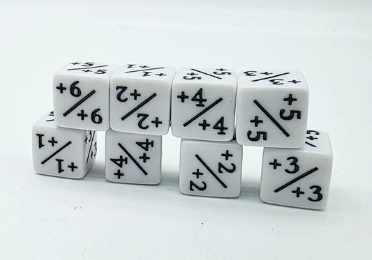+1/+1 White Counters for Magic - set of 8