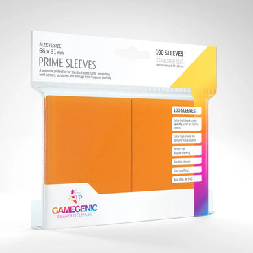 GameGenic Prime Sleeves: Orange (100)
