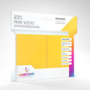 GameGenic Prime Sleeves: Yellow (100)