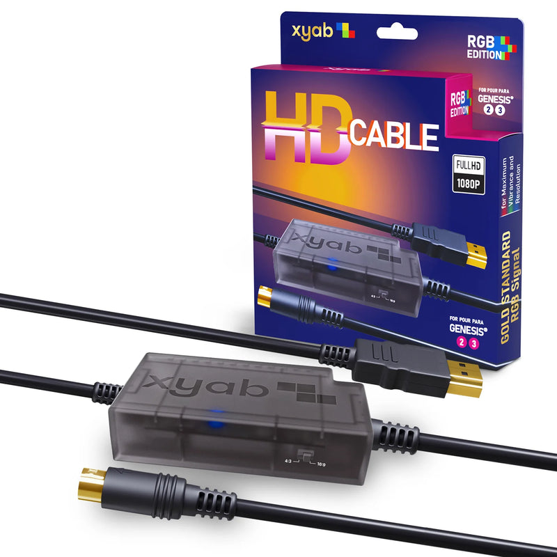 XYAB HD Link Cable - Sega Genesis (Model 2 & 3)