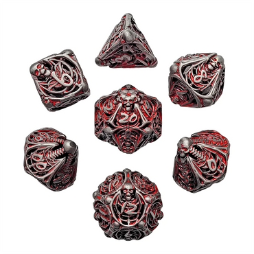 Forged Gaming Grim Sacrifice Hollow Metal RPG Dice Set