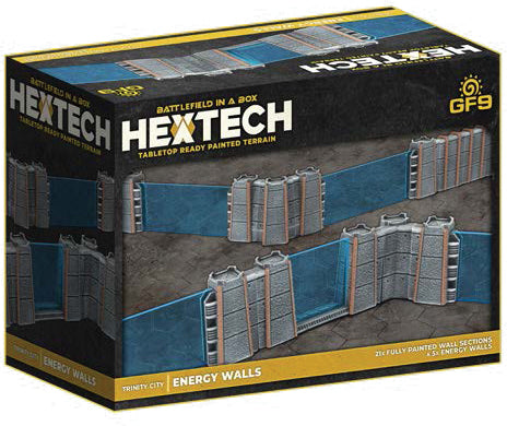 Hextech: Trinity City - Energy Walls (x26) - Grey/Blue