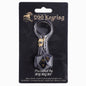Hymgho D20 Keychain Barbarian - Black with Gold
