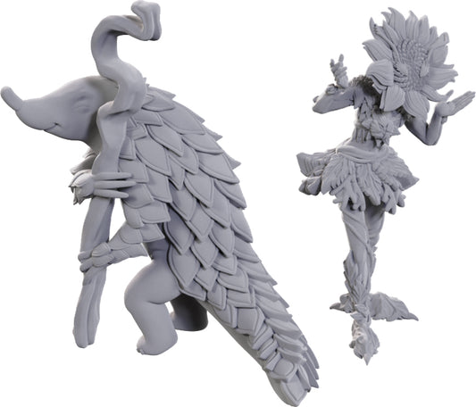 Pathfinder Battles Deep Cuts Unpainted Miniatures: W25 Sunflower Leshy and Fruit Leshy