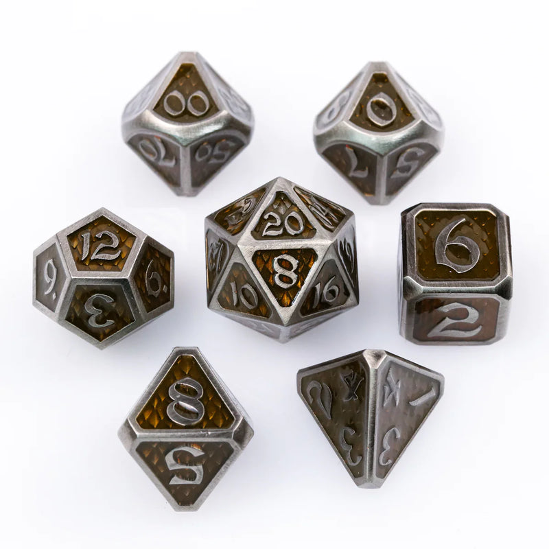 Die Hard Dice 7pc RPG Set - Drakona Gemtooth Diaphan