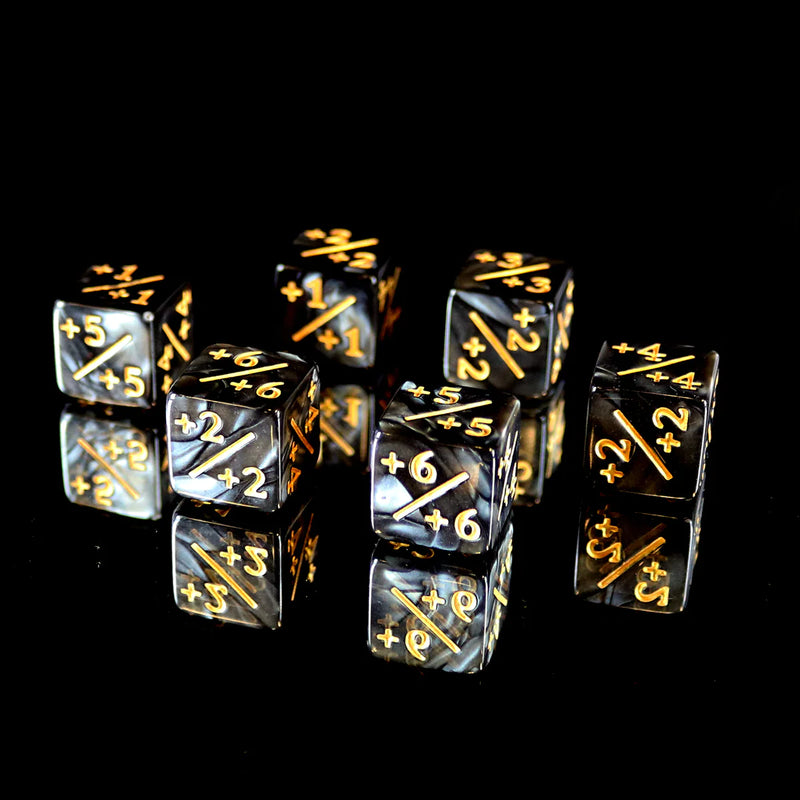 Die Hard Dice Positive 6pc Counter Set - Smoke