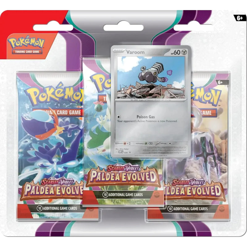 Pokemon Scarlet & Violet Paldea Evolved 3 Blister Pack